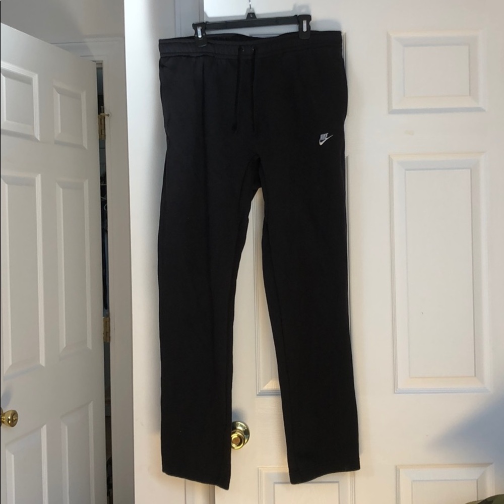 Nike Black Cotton Sweatpants